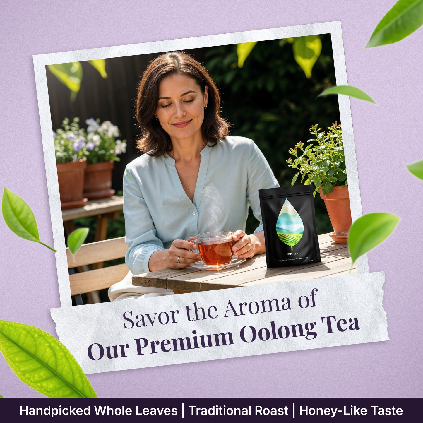 3x Organic Honey Scented Oolong Tea Bags Upsell
